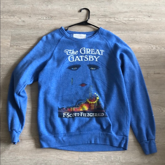 Sweaters - GREAT GATSBY GRAPHIC OVERSIZED SWEATER Sweaters - GREAT GATSBY GRAPHIC OVERSIZED SWEATER